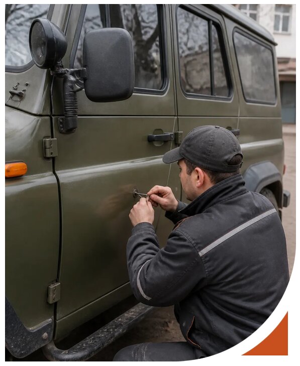 Профессиональное вскрытие автомобиля УАЗ без повреждений в Выксе